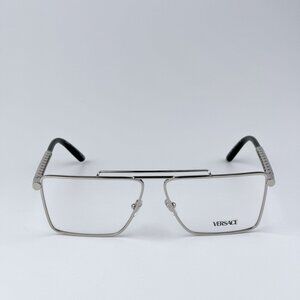 Versace VE1295 1000 BRAND NEW Eyeglasses Silver Demo Pilot Unisex